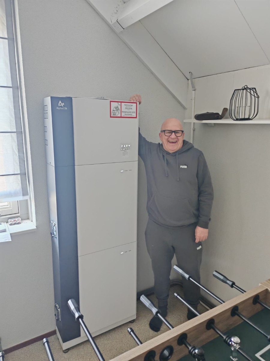 Tevreden klant bij Alpha ESS batterij